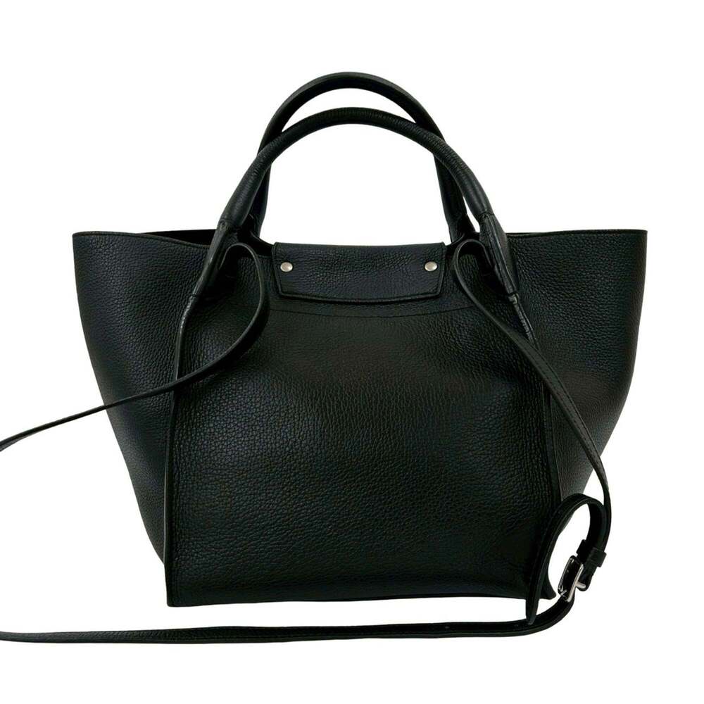 CELINE Big Bag Small Leather 2-Way Handbag Tote Black 64994 - Picture 3 of 10